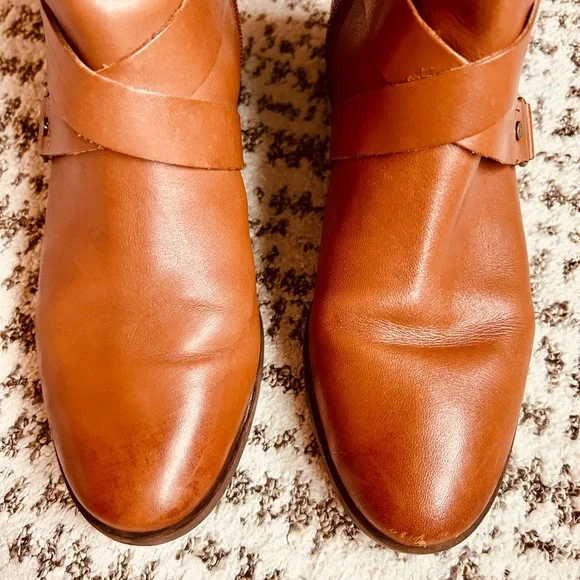 Nine West Brown Blogger Leather Knee High Boots Women’s Size 7 - Picture 8 of 14